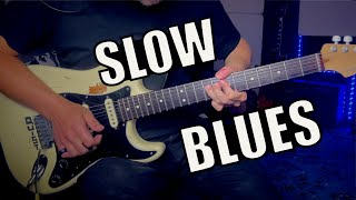 Slow Blues Guitar Backing Track Eb [upl. by Mozelle709]