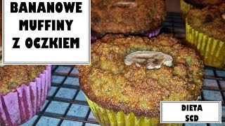 Muffiny bananowe z oczkiem DIETA SCD [upl. by Hsirehc]