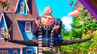 Despicable Me 4  Gru And The Trampoline Scene Recap [upl. by Juliet]