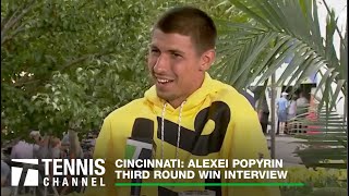 Lucky Loser Alexei Popyrin Through To Quarterfinals Cincinnati 3R Win [upl. by Littell]