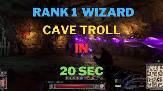 Cave Troll under 20 SEC  Rank 1 Wizard  Dark and Darker [upl. by Dias]