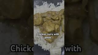 Chicken curry with polao love song testyyoutubeshorts 1000subscriber curry [upl. by Toney]