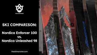 Ski Comparison Nordica Enforcer 100 vs Nordica Unleashed 98 [upl. by Myrwyn]