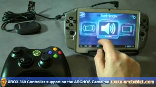 ARCHOS GamePad setup with XBOX 360 wireless controller [upl. by Norean]