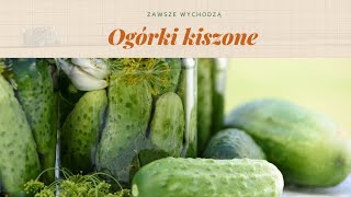 Doskonałe ogórki kiszone WYPRÓBUJ PRZEPIS [upl. by Elbon663]