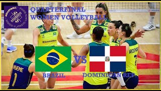 🔴 Live BRAZIL vs DOMINICAN REP  QuarterFinal Women Volleyball Paris 2024 Olympic Games [upl. by Anitsihc372]