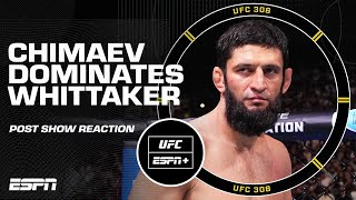 Khamzat Chimaev makes a statement at UFC 308 should he fight DDP next for the belt  UFC Post Show [upl. by Leighton]