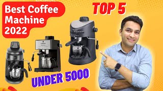 Best coffee machine for home under 5000  Best espresso machine in India 2023  Best coffee maker [upl. by Mendie]