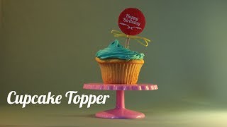 Cupcake Toppers  How to DIY [upl. by Eletnahs476]