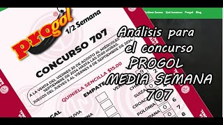 Progol Media Semana 707  Análisis completo [upl. by Jezebel]