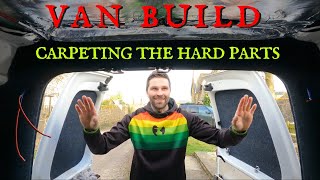 VAN BUILD CARPETING  VW Caddy Maxi Micro Camper Conversion  Van Life Tour RV [upl. by Noland]