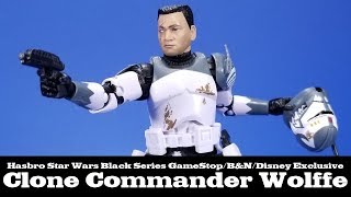 Star Wars Black Series Clone Commander Wolffe Hasbro Review [upl. by Yhtnomit861]