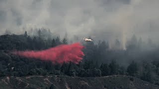 Structures burned firefighter injured in 1100acre Sonoma County wildfire [upl. by Jenesia]