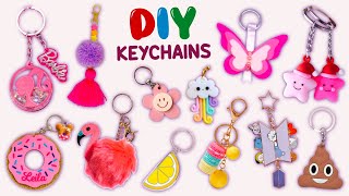 20 DIY KEYCHAIN IDEAS  How To Make Cute Key Chains  Barbie Keychain  BTS Keychain and more [upl. by Yerffoj]