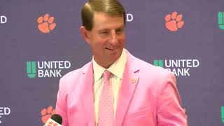 Clemson 48 Virginia 31 Dabo Swinney postgame pt 1 [upl. by Stallworth]