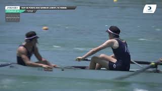 Championnat de France J16 Bateaux longs Libourne 2019  Finale du huit barré hommes J16H8 [upl. by Willyt]