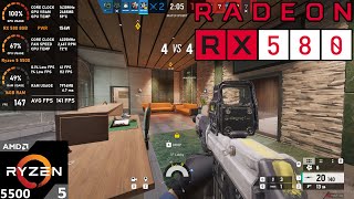 RX 580 8GB  Tom Clancys Rainbow Six Siege Tested in 2024 [upl. by Htebazila]