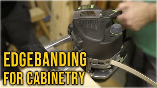 Cabinetry Basics Edge Banding with the Festool Conturo [upl. by Annauj]