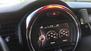 Mini One f56 stage 1 remap scaled sport displays and BMW HMI coded [upl. by Kcirttap]