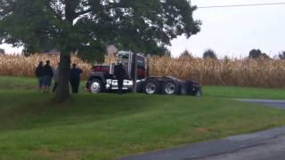 Back in Black burnout  leaving Gerhart 2016 Mack show [upl. by Rawdin]