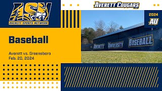 Averett baseball vs Greensboro [upl. by Yrneh]