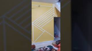 tapedesignmajdur homeimprovementpainting interiorpaintingvairalvideosong shortsyoutubeshorts [upl. by Jezabel68]