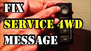 How to fix Service 4WD message on 19992002 GMC TruckSUV [upl. by Aubarta278]