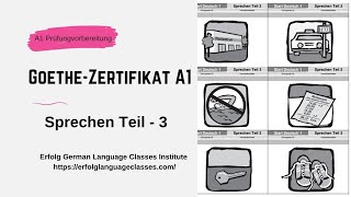 A1 Sprechen Teil  3  GoetheZertifikat A1 Modelltest 3 [upl. by Cristen]