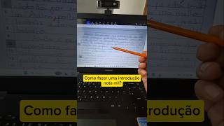 COMO FAZER UMA INTRODUÇÃO NOTA MIL [upl. by Dihaz]