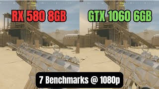 RX 580 VS GTX 1060  1080P  2024  7 BENCHMARKS [upl. by Ranjiv]