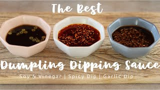 Chinese Dumpling Sauce Recipe  3 ways [upl. by Rundgren]