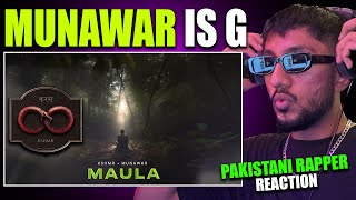 MAULA  KSHMR Munawar Faruqui Pakistani Rapper Reaction  KARAM Album [upl. by Brod]