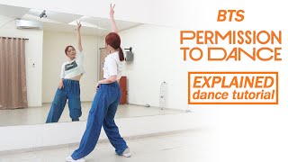 BTS 방탄소년단 Permission to Dance Dance Tutorial  Mirrored  Explained [upl. by Grega]