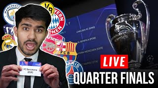 Champions League Quarter Finals DRAW LIVE REACTION [upl. by Ilka]