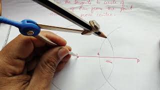 constructions of tangents CBSEICSC [upl. by Newcomer]