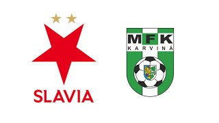 SESTŘIH Slavia Praha 51 MFK Karviná  ČESKÁ LIGA 202425 [upl. by Nyrmac289]