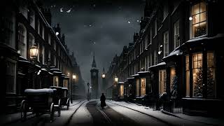 Snowy London Street  Victorian London  Snow Ambience  Ambient Winter Scene  Dickens England [upl. by Marianne58]