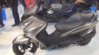 Suzuki Burgman 200 ABS Grey Matt 2017 Exterior and Interior [upl. by Cecil]