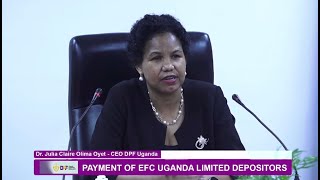 PRESS CONFERENCE PAYMENT OF EFC UGANDA LIMITED DEPOSITORS [upl. by Calva]