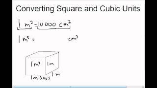 Converting Square and Cubic Units [upl. by Spada700]