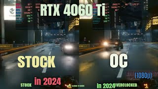 RTX 4060 Ti overclock vs Stock [upl. by Aibonez]