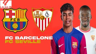 LIVE FC BARCELONE  FC SEVILLE  GROS CHOC   VICTOIRE OBLIGATOIRE POUR LE BARÇA   LA LIGA [upl. by Ponce906]