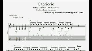 Capriccio slow version  Trinity Classical Guitar Grade 6 capriccio grade6 trinity [upl. by Galligan]