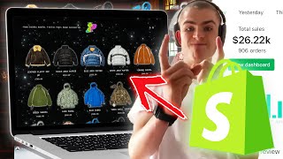 HOW TO DESIGN A CLOTHING BRAND WEBSITE IN 1 HOUR USING SHOPIFY 2024 [upl. by Akerehs203]