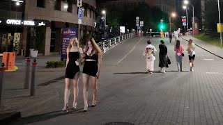 Belarus Nightlife Walking Minsk at midnight POV 4K [upl. by Nitza]