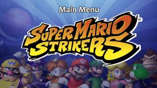 Super Mario Strikers Soundtrack Main Menu [upl. by Enylrac]