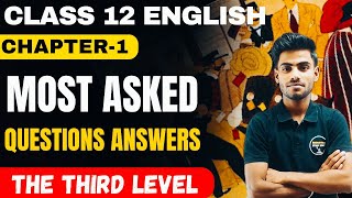 The Third Level Question Answer  Class 12 English Vistas Chapter1 Most Important Question Answer [upl. by Osbourn]