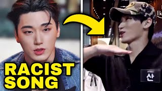 ATEEZ San criticized for singing racist song apologized kpop [upl. by Ymeon929]