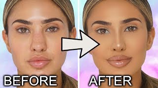 FAKE A NOSE JOB w NOSE CONTOUR  NO Clickbait   BrittanyBearMakeup [upl. by Othilie]