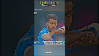 6 balls 11 runs match trailer cricket shorts viralvideo india bangladesh viratkohli [upl. by Eriha41]